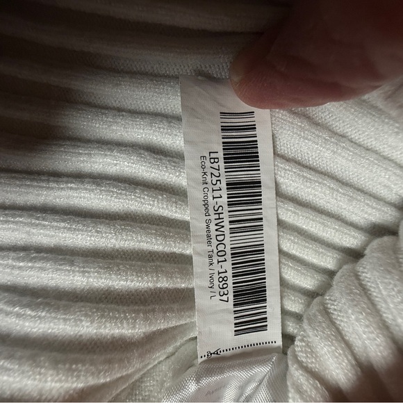 Quince Cream Ribbed Tank Top - Picture 4 of 7